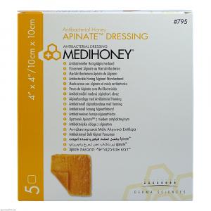 MEDIHONEY Apinate Alginatverband 10x10 cm