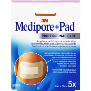 MEDIPORE+Pad steriler Wundverband 3562NP 5x7,2 cm