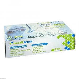 MEDITRAST Latex Unt.Handsch.unsteril puderfrei M