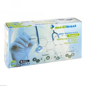 MEDITRAST Latex Unt.Handsch.unsteril puderfrei S