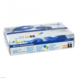MEDITRAST Nitril Handschuh unste.puderfrei S blau