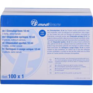 MEDIWARE Einmalspritze 10 ml Luer Lock steril