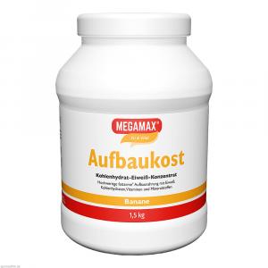 MEGAMAX Aufbaukost Banane Pulver