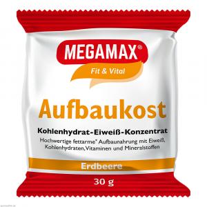 MEGAMAX Aufbaukost Erdbeere Pulver
