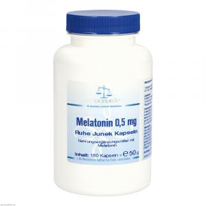 MELATONIN 0,5 mg Ruhe Junek Kapseln