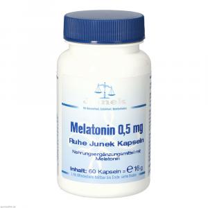 MELATONIN 0,5 mg Ruhe Junek Kapseln