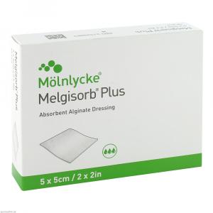 MELGISORB Plus Alginat Verband 5x5 cm steril