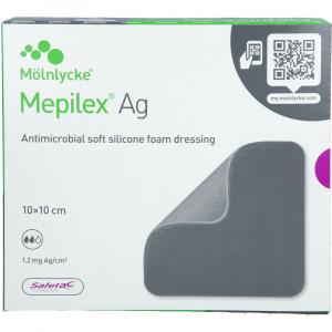 MEPILEX Ag Schaumverband 10x10 cm steril