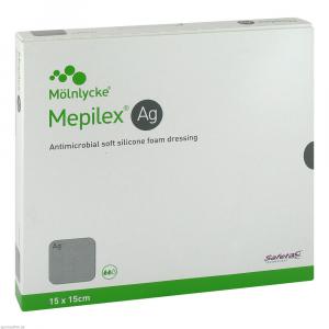 MEPILEX Ag Schaumverband 15x15 cm steril