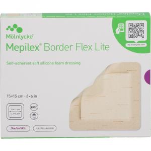 MEPILEX Border Flex Lite Schaumverband 15x15 cm