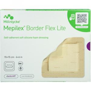 MEPILEX Border Flex Lite Schaumverband 15x15 cm