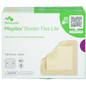MEPILEX Border Flex Lite Schaumverband 7,5x7,5 cm