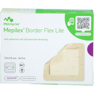 MEPILEX Border Flex Lite Schaumverband 7,5x7,5 cm