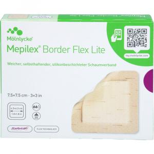 MEPILEX Border Flex Lite Schaumverband 7,5x7,5 cm