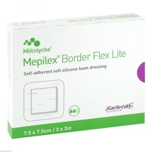 MEPILEX Border Flex Lite Schaumverband 7,5x7,5 cm
