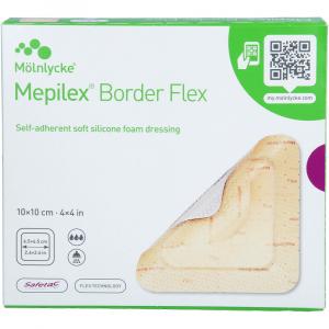 MEPILEX Border Flex Schaumverb.haft.10x10 cm