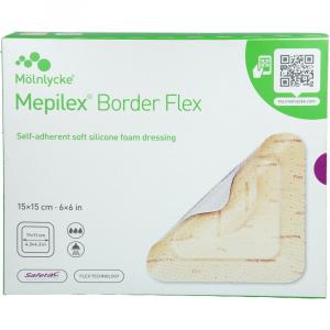 MEPILEX Border Flex Schaumverb.haft.15x15 cm