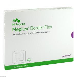 MEPILEX Border Flex Schaumverb.haft.15x15 cm