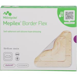 MEPILEX Border Flex Schaumverb.haft.15x15 cm