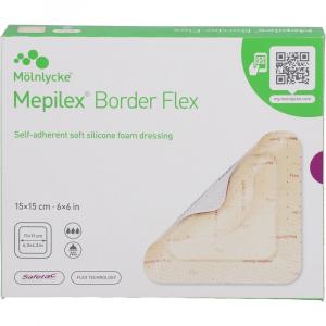 MEPILEX Border Flex Schaumverb.haft.15x15 cm
