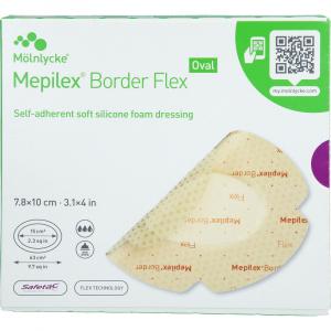 MEPILEX Border Flex Schaumverb.haft.7,8x10 cm oval