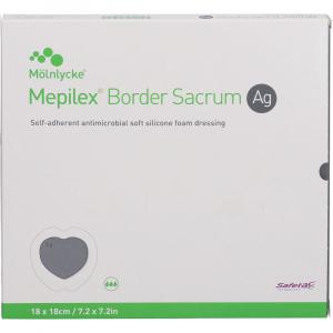 MEPILEX Border Sacrum Ag Schaumverb.18x18 cm ster.