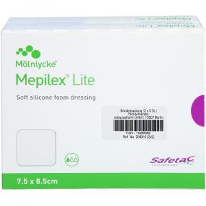 MEPILEX Lite Schaumverband 7,5x8,5 cm steril