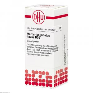 MERCURIUS JODATUS FLAVUS D 30 Globuli