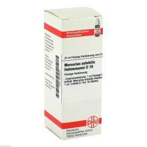 MERCURIUS SOLUBILIS Hahnemanni D 10 Dilution