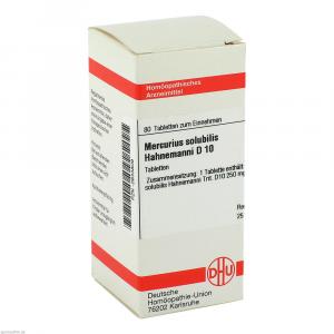 MERCURIUS SOLUBILIS Hahnemanni D 10 Tabletten