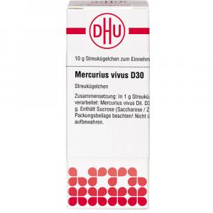 MERCURIUS VIVUS D 30 Globuli Ind.Fert.