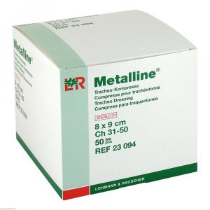 METALLINE Tracheo Kompressen 8x9 cm