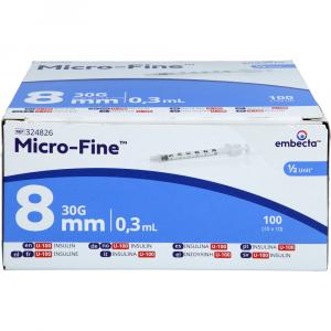 MICRO-FINE Insulinspritze 0,3 ml U100 8 mm 30 G
