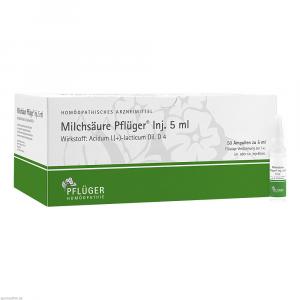 MILCHSÄURE Pflüger Injektionslösung 5 ml