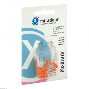 MIRADENT Interd.Pic-Brush Ersatzb.konisch orange