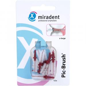 MIRADENT Interd.Pic-Brush Ersatzb.x-large bordeaux