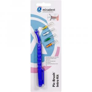 MIRADENT Interd.Pic-Brush Intro Kit 1H+4B.blau