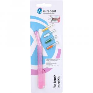 MIRADENT Interd.Pic-Brush Intro Kit 1H+4B.tra.pink