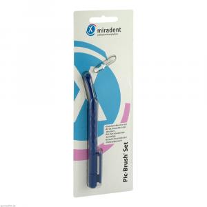 MIRADENT Interd.Pic-Brush Set 1Halt+1Bü.blau