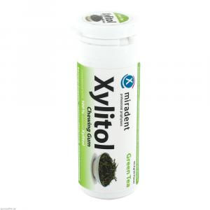 MIRADENT Xylitol Chewing Gum grüner Tee