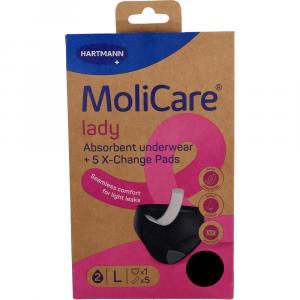 MOLICARE lady Absorbent underwear+5 Pads Gr.L