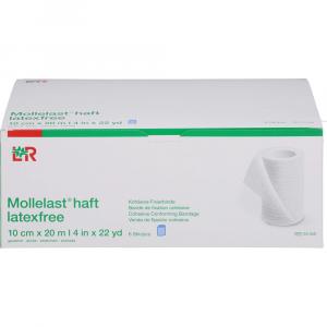 MOLLELAST haft Binden latexfrei 10 cmx20 m blau