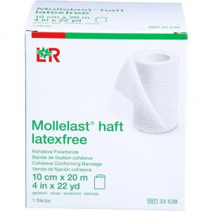 MOLLELAST haft Binden latexfrei 10 cmx20 m weiß