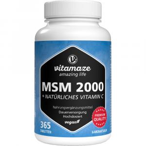 MSM 2000+Vitamin C Acerola Extrakt Tabletten