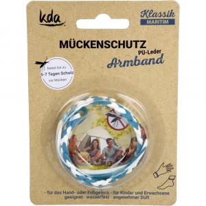 MÜCKENSCHUTZ Armband PU-Leder maritim KDA