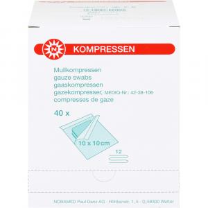 MULLKOMPRESSEN 10x10 cm steril 12fach