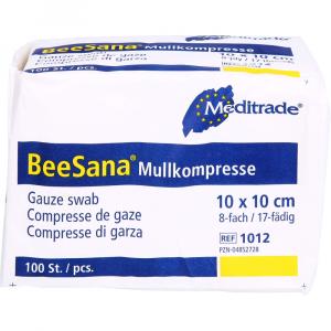 MULLKOMPRESSEN 10x10 cm unsteril 8fach