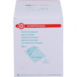 MULLKOMPRESSEN 10x20 cm steril 8fach