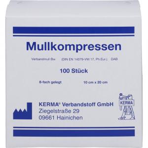 MULLKOMPRESSEN 10x20 cm unsteril 8fach BW