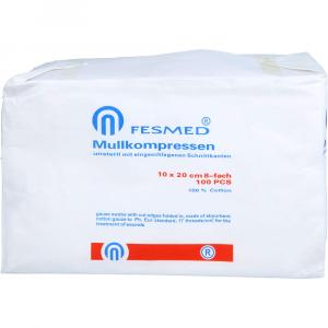MULLKOMPRESSEN 10x20 cm unsteril 8fach Papier